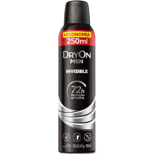 Desodorante Dryon Men Invisible Aerossol 250ml