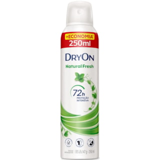 Desodorante Dryon Natural Fresh Feminino Aerossol 250ml