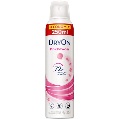 Desodorante Dryon Pink Powder Feminino Aerossol 250ml