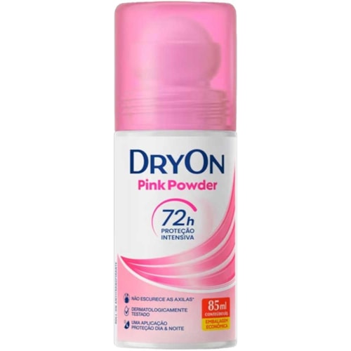 Desodorante Dryon Pink Powder Roll-On Feminino 85ml