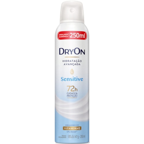 Desodorante Dryon Sensitive Feminino Aerossol 250ml