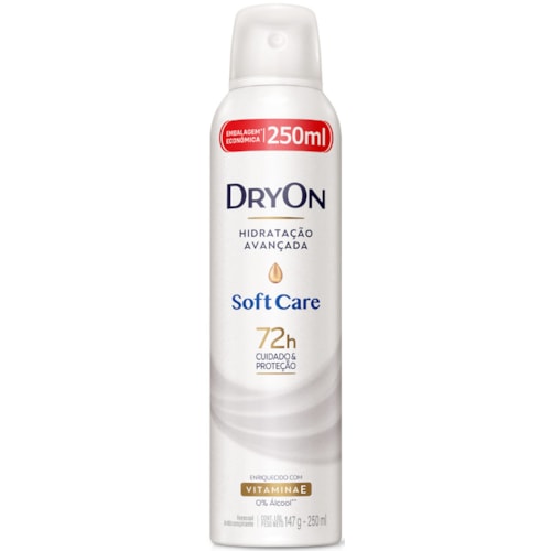 Desodorante Dryon Soft Care Feminino Aerossol 250ml