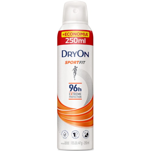 Desodorante Dryon Sport Fit Feminino Aerossol 250ml