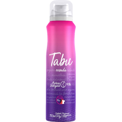 Desodorante Feminino Aerossol Tabu Ousada 150ml