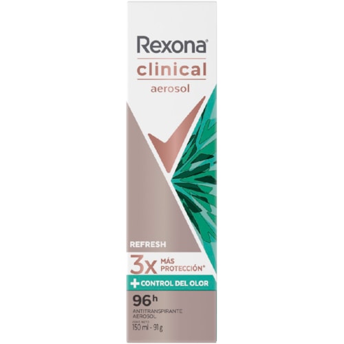 Desodorante Feminino Rexona Clinical Refresh Aerossol 150ml