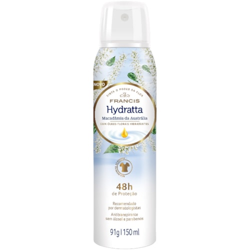 Desodorante Francis Hydratta Macadâmia da Austrália Aerossol 150ml