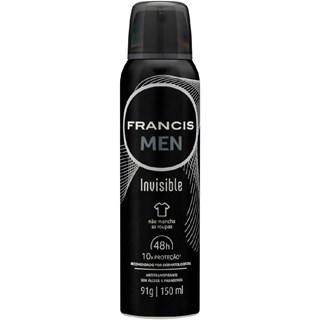 Desodorante Francis Men Aerossol Invisible 150ml
