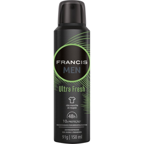 Desodorante Francis Men Aerossol Ultra Fresh 150ml