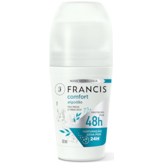 Desodorante Francis Roll-On Feminino Confort Algodão 50ml
