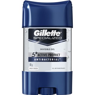 Desodorante Gillette Invisible Gel Antibacterial 82g