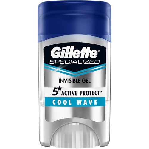 Desodorante Gillette Invisible Gel Cool Wave 45g - Destro