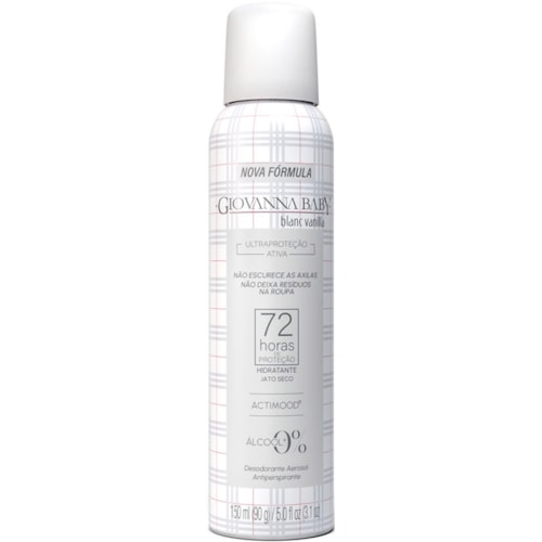 Desodorante Giovanna Baby Blanc Vanila Aerossol Feminino 150ml