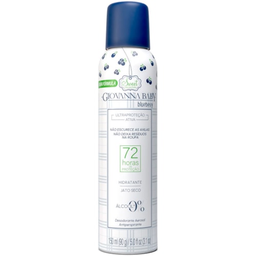 Desodorante Giovanna Baby Blueberry Aerossol Feminino 150ml