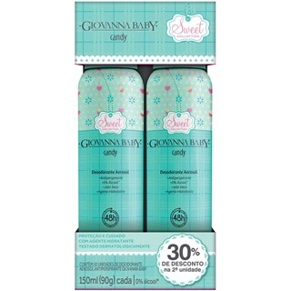 Desodorante Giovanna Baby Candy Aerossol 2Un 150ml