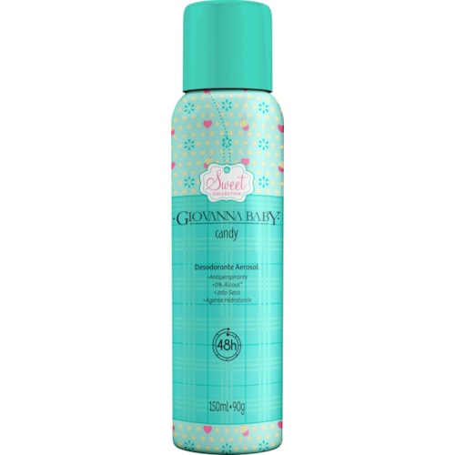 Desodorante Giovanna Baby Candy Feminino Aerossol 150ml