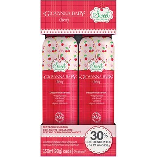 Desodorante Giovanna Baby Cherry Aerossol 2Un 150ml