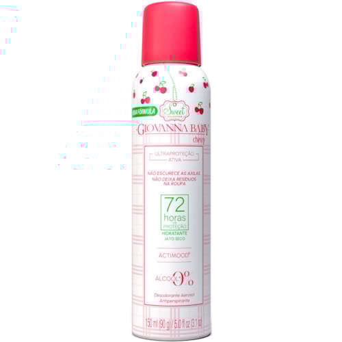 Desodorante Giovanna Baby Cherry Aerossol Feminino 150ml