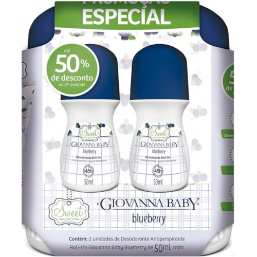 Desodorante Giovanna Baby Roll-On Promo 2x50ml