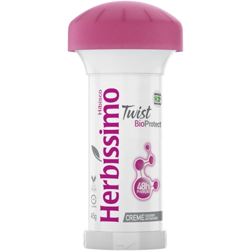 Desodorante Herbíssimo Twist Hibisco Bioprotect Creme 45g