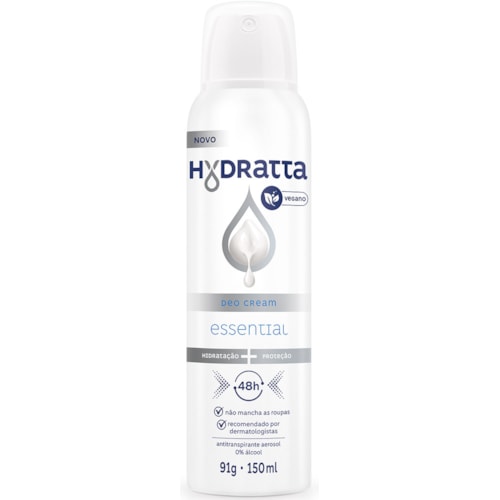 Desodorante Hydratta Essential Deo Cream Aerossol 150ml