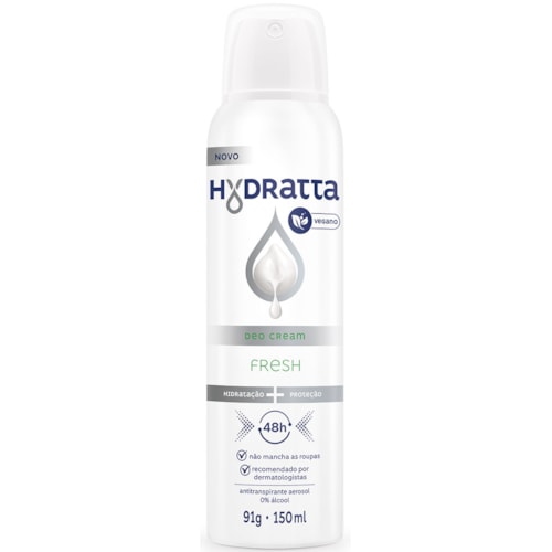Desodorante Hydratta Fresh Deo Cream Aerossol 150ml