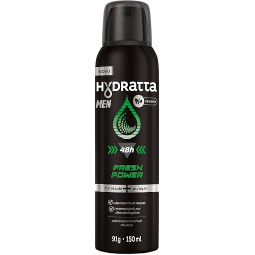 Desodorante Hydratta Men Fresh Power Aerossol 150ml