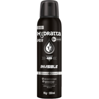 Desodorante Hydratta Men Invisible Aerossol 150ml