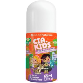 Desodorante Infantil Cia da Natureza Camomila Rollon 65ml