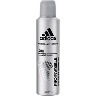 Desodorante Masculino Adidas Pro Invisible Aerossol 150ml