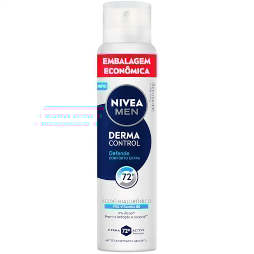 Desodorante Masculino Nivea Derma Control Defende Aerossol 200ml
