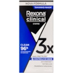 Desodorante Masculino Rexona Clinical Clean Creme 58g