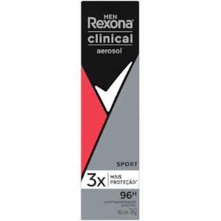 Desodorante Masculino Rexona Clinical Sport Aerossol 150ml