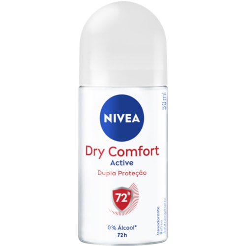 Desodorante Nivea Active Dry Comfort Feminino Roll On 50ml