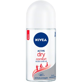 Desodorante Nivea Active Dry Comfort Feminino Roll On 50ml