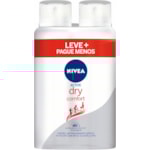 Desodorante Nivea Feminino Active Dry Comfort Aerossol 2x150ml