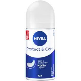 Desodorante Nivea Feminino Deo Protect & Care Roll On 50ml