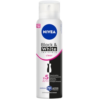 Desodorante Nivea Feminino Invisible Black & White Clear Aerossol 150m
