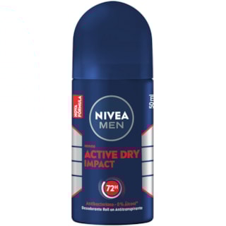 Desodorante Nivea Masculino Roll On Dry Impact Men 50ml