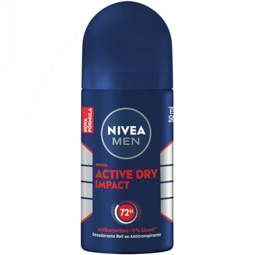 Desodorante Nivea Masculino Roll On Dry Impact Men 50ml