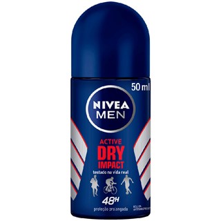 Desodorante Nivea Masculino Roll On Dry Impact Men 50ml