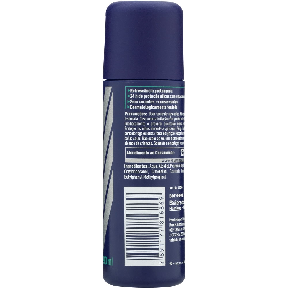 Desodorante Nivea Masculino Spray Fresh Active 90ml Destro