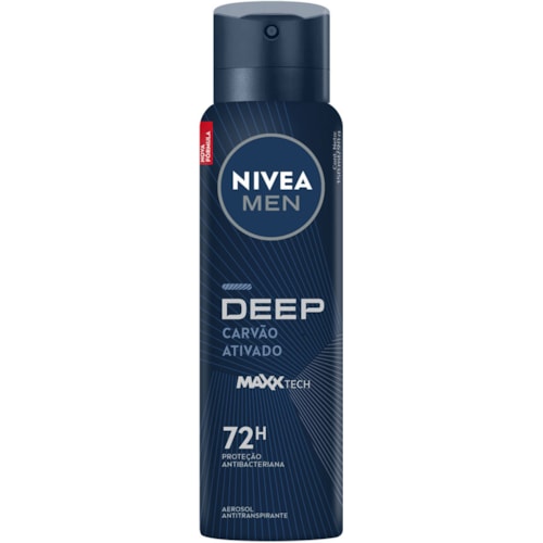 Desodorante Nivea Men Aerossol Deep Carvão Ativado 150ml