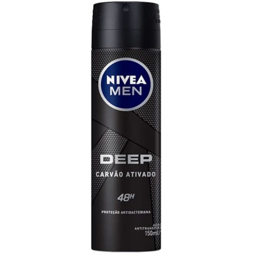 Desodorante Nivea Men Aerossol Deep Carvão Ativado 150ml