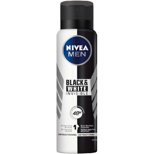 Desodorante Nivea Men Aerossol Invisible Black & White 150ml