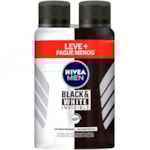 Desodorante Nivea Men Aerossol Invisible Black & White 2x150ml