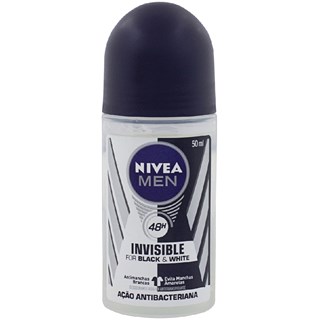 Desodorante Nivea Men Roll On Invisible Black & White Fresh 50ml