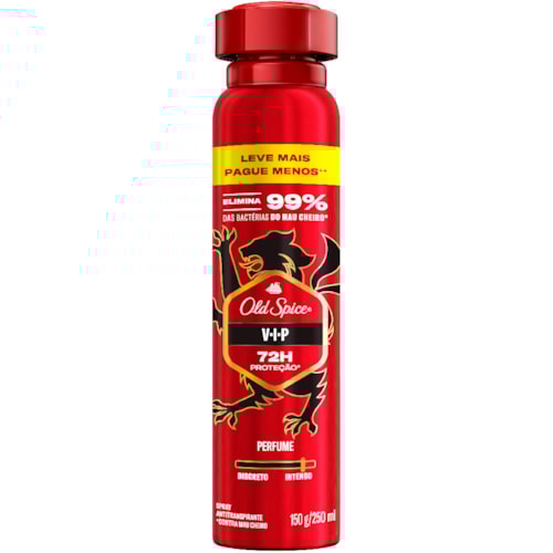 Desodorante Old Spice VIP Aerossol 250ml