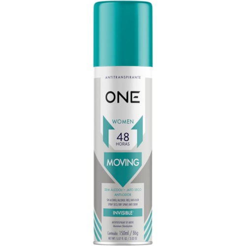 Desodorante One Moving Feminino Aerossol 150ml