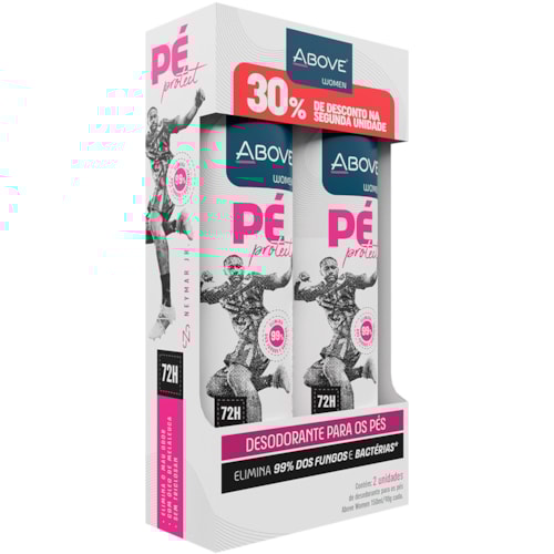 Desodorante Para Pés Above Women Neymar 72H 150ml 2Un