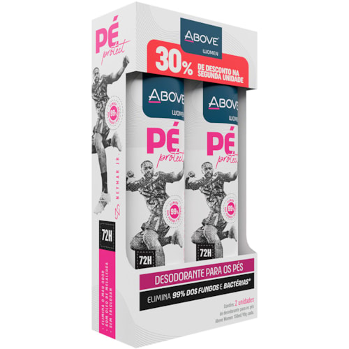 Desodorante Para Pés Above Women Neymar 72H 150ml 2Un